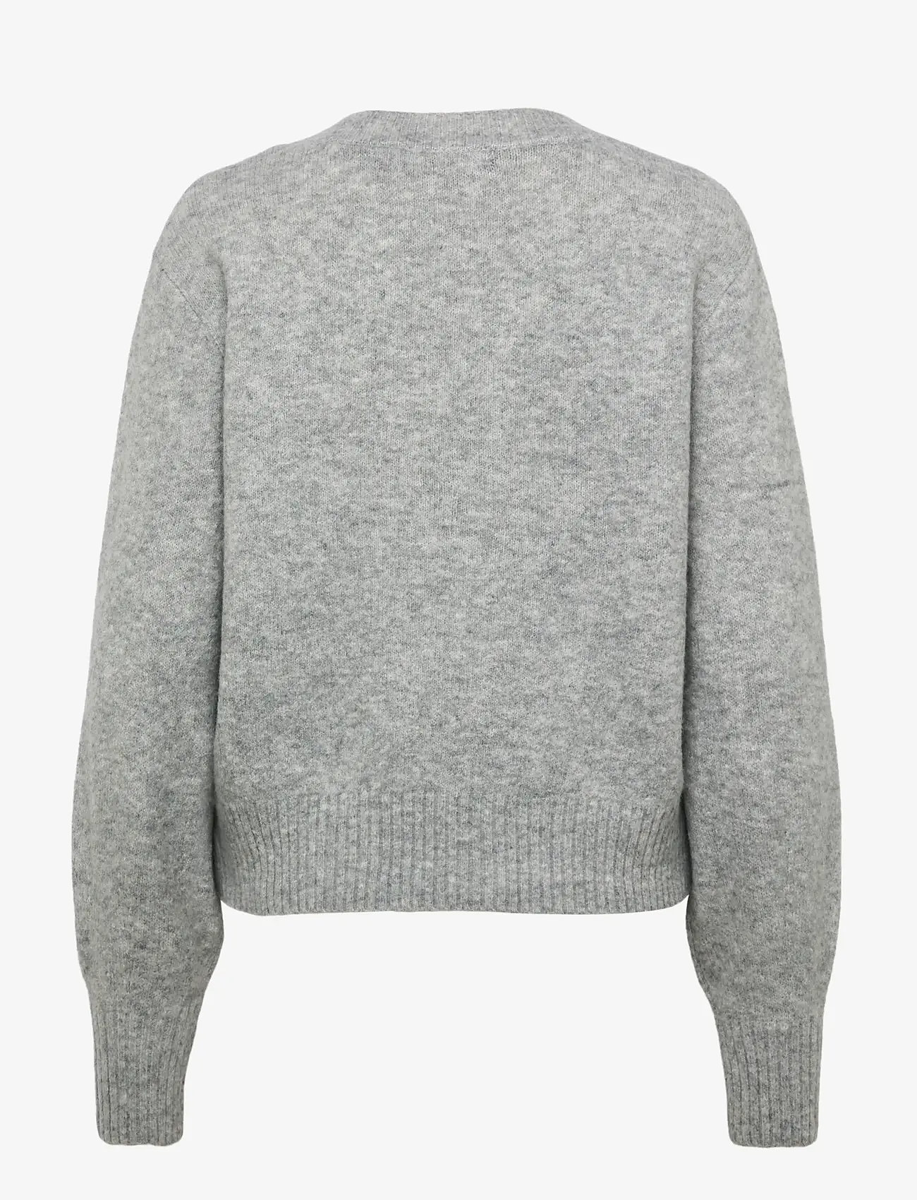 Vero Moda - VMBOOM LS V-NECK PULLOVER NOOS - sviitrid - light grey melange - 2