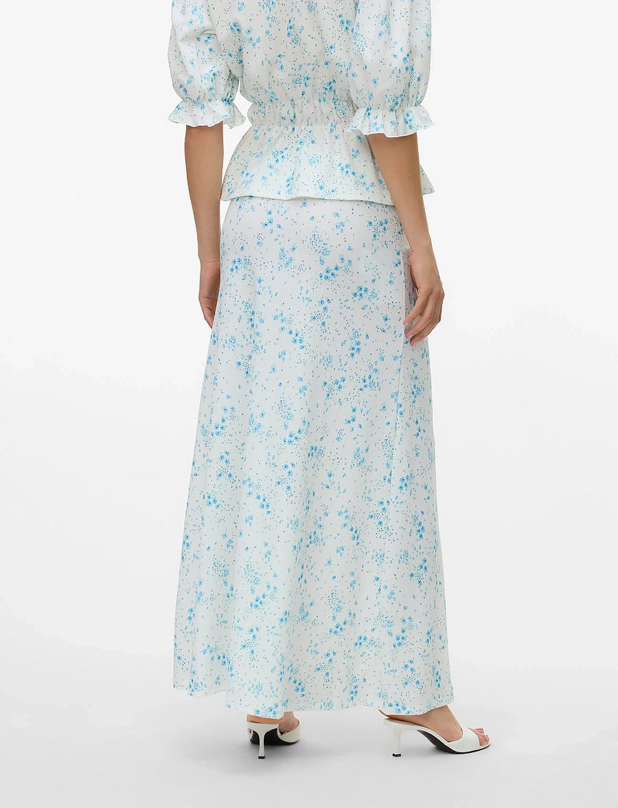 Vero Moda - VMSOMYA HW LONG SKIRT VMA - maksikleidid - snow white - 2