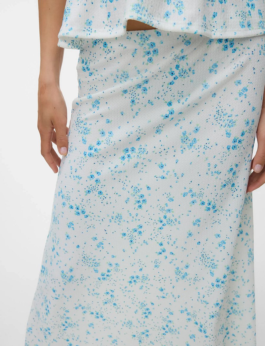 Vero Moda - VMSOMYA HW LONG SKIRT VMA - maksikleidid - snow white - 4