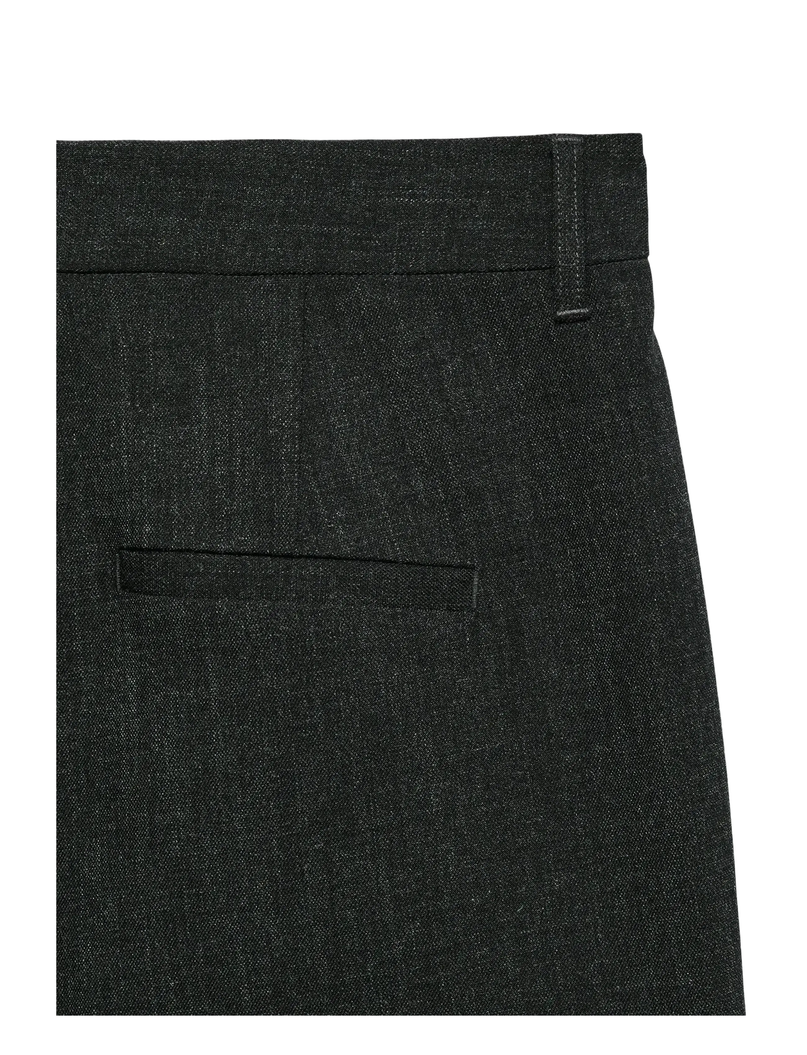 Vero Moda - VMBESTIE MW WIDE DAD PANT NOOS - plačios kelnės - dark grey melange - 2