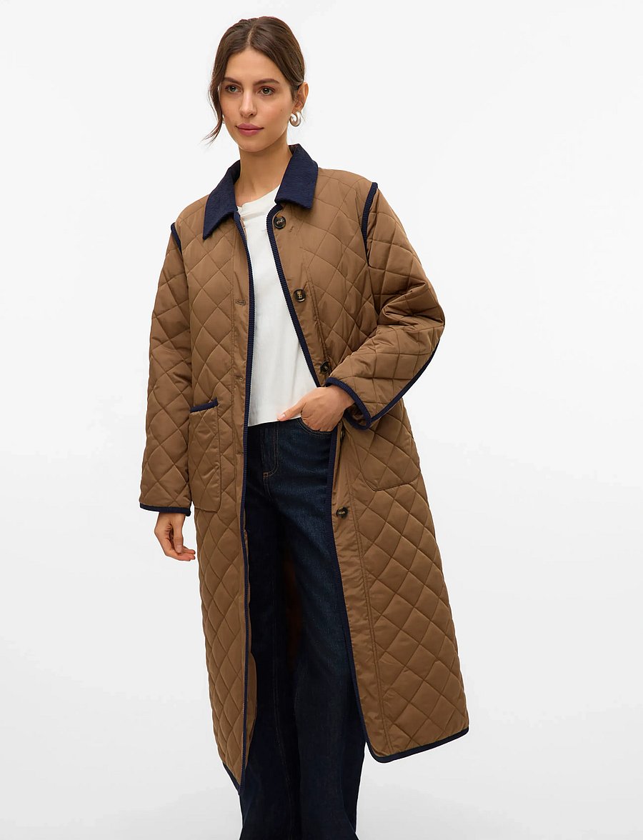Vero Moda - VMEMILY LONG COAT BOO - forårsjakker - cub - 3