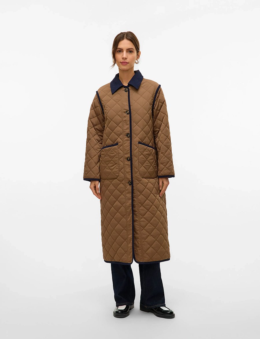 Vero Moda - VMEMILY LONG COAT BOO - forårsjakker - cub - 4