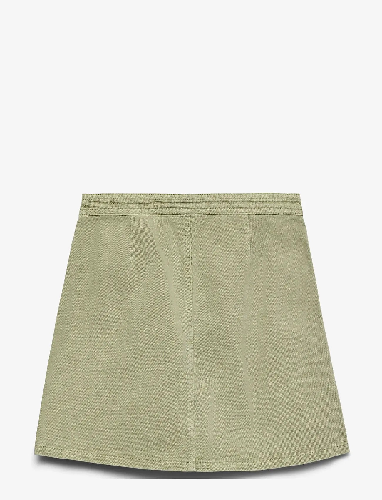 Vero Moda - VMLIZA MR SHORT DENIM WRAP SKIRT GA NOOS - omlottkjolar - laurel wreath - 2