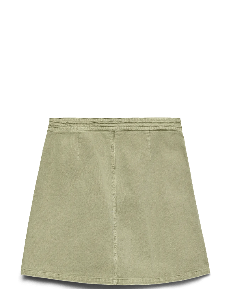 Vero Moda - VMLIZA MR SHORT DENIM WRAP SKIRT GA NOOS - omlottkjolar - laurel wreath - 2