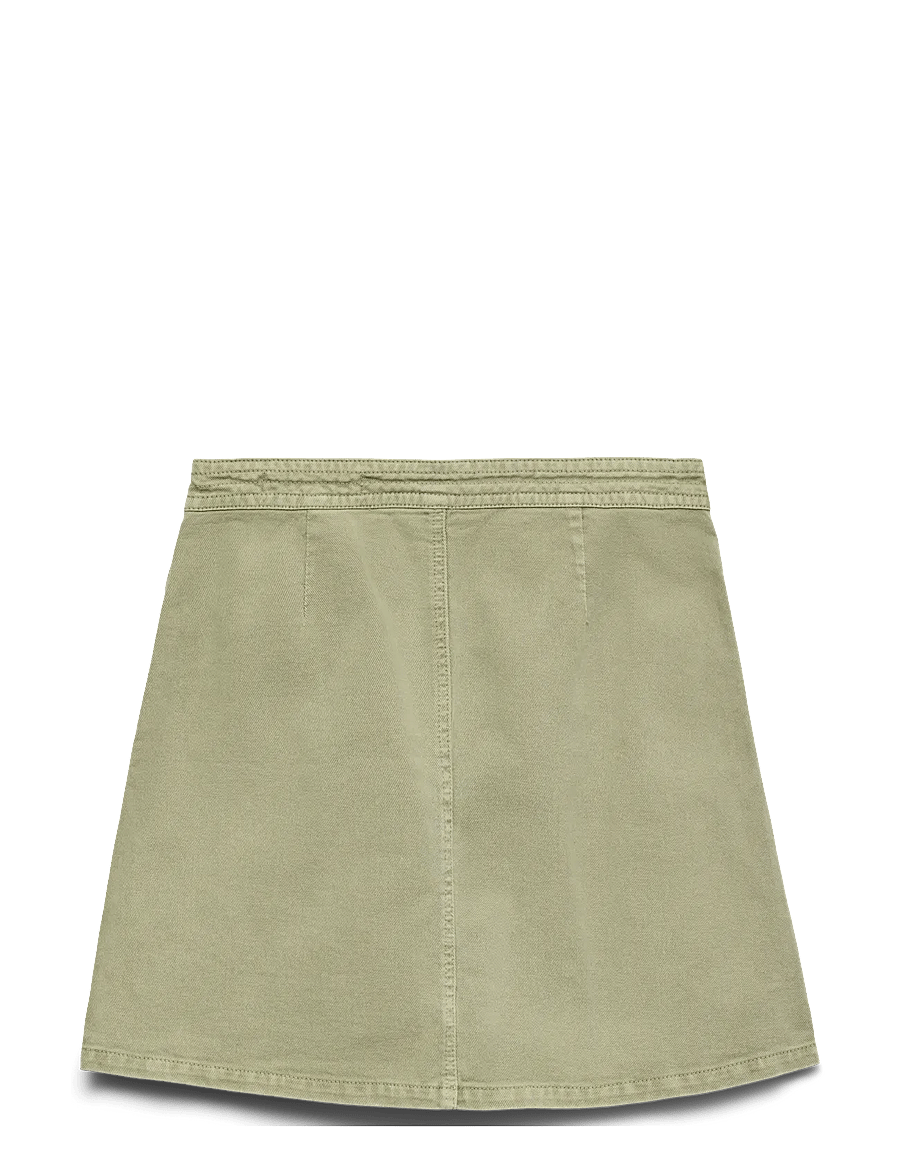 Vero Moda - VMLIZA MR SHORT DENIM WRAP SKIRT GA NOOS - spódnice wiązane - laurel wreath - 2
