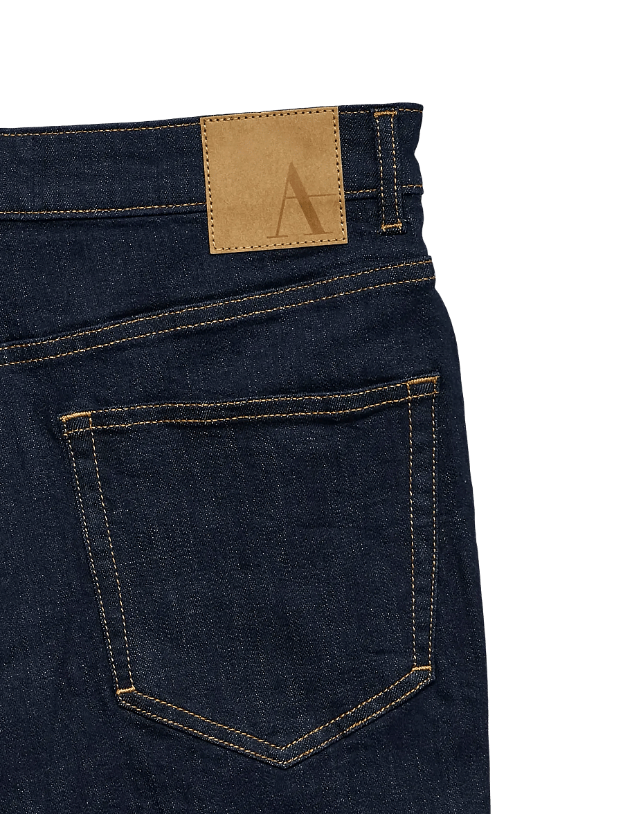 Vero Moda - AWALICE HR STRAIGHT ANK DNM JNS RA3032 - mom-lõikega teksad - dark blue denim - 5