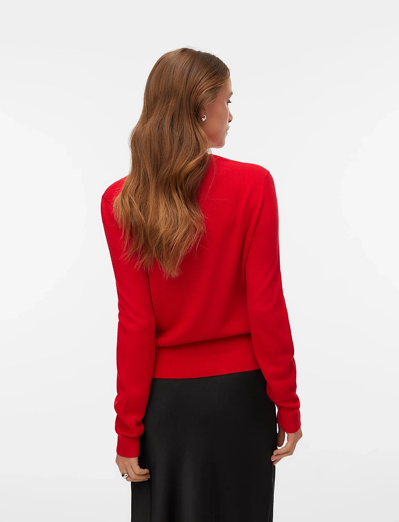 Vero Moda - VMCUTE LS O-NECK PULLOVER XMAS BOX - megztiniai - chinese red - 3