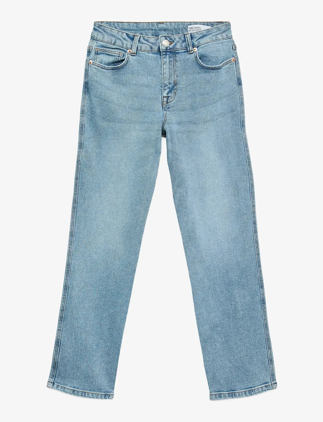 Vero Moda - VMAMARA MR SLIM STRAIGHT ANK VI3512 NOOS - raka jeans - light blue denim - 1