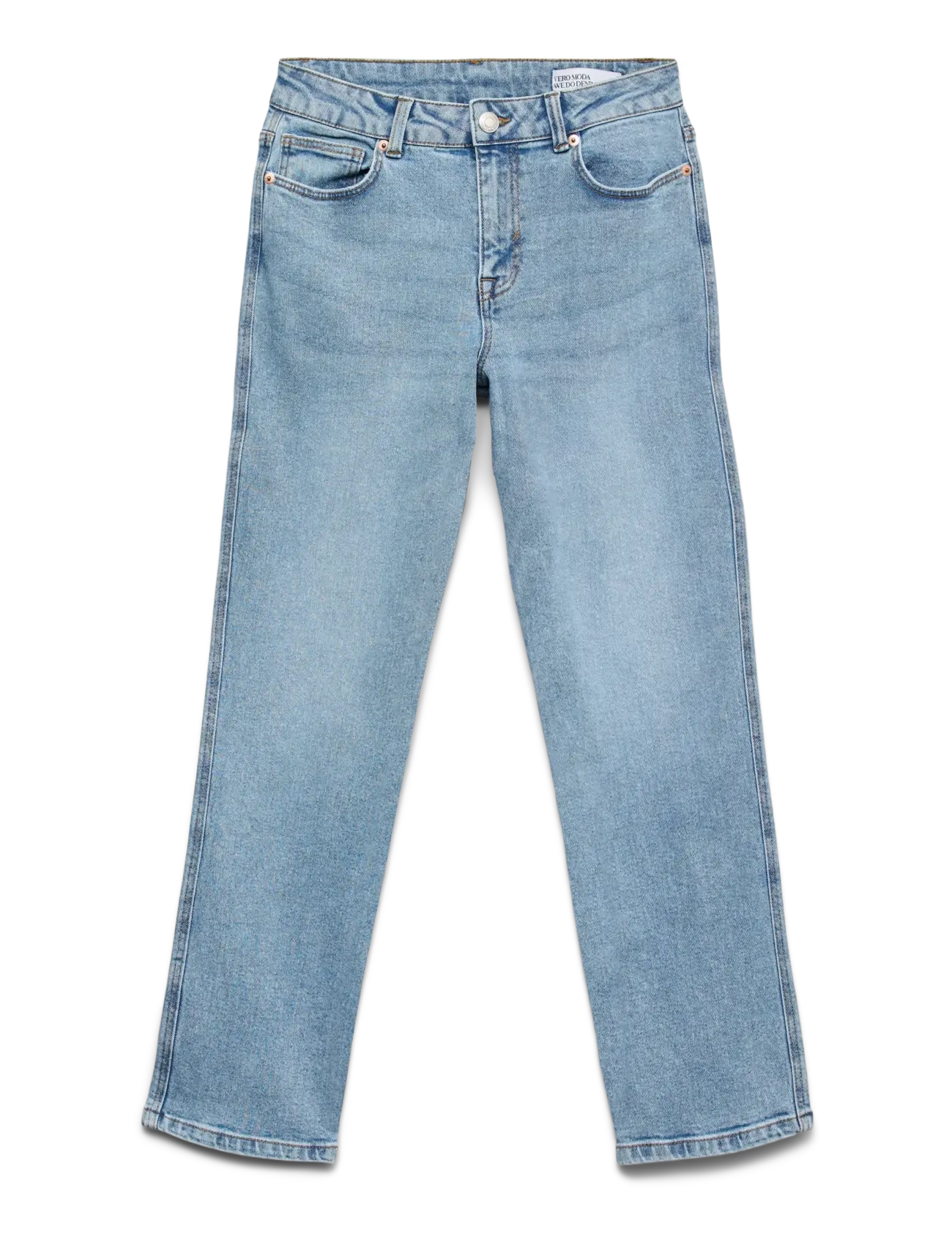 Vero Moda VMAMARA MR SLIM STRAIGHT ANK VI3512 NOOS - Straight jeans - LIGHT BLUE DENIM / blue