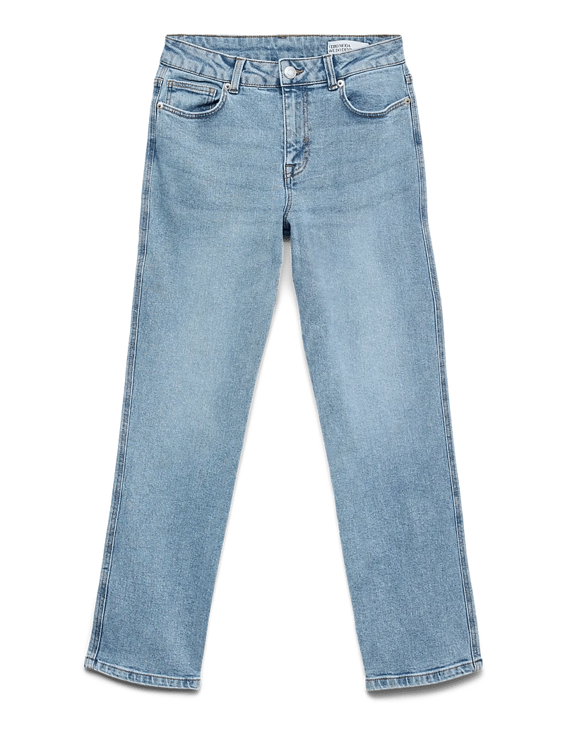 Vero Moda - VMAMARA MR SLIM STRAIGHT ANK VI3512 NOOS - sirge säärega teksad - light blue denim - 1