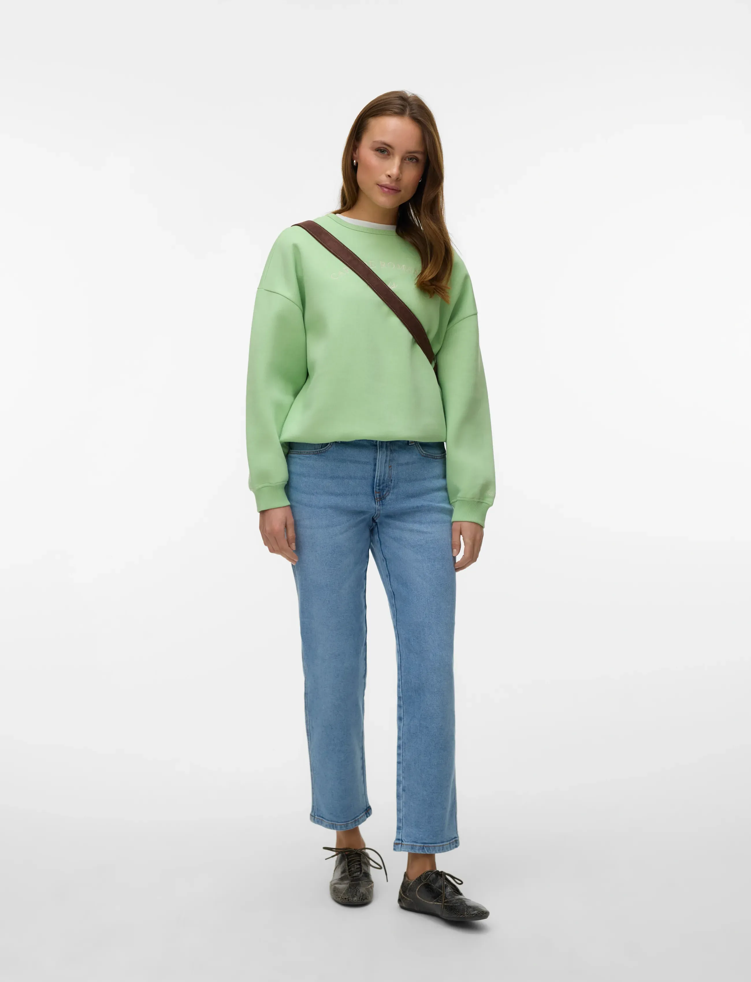 Vero Moda VMAMARA MR SLIM STRAIGHT ANK VI3512 NOOS - Last chance - LIGHT BLUE DENIM / blue