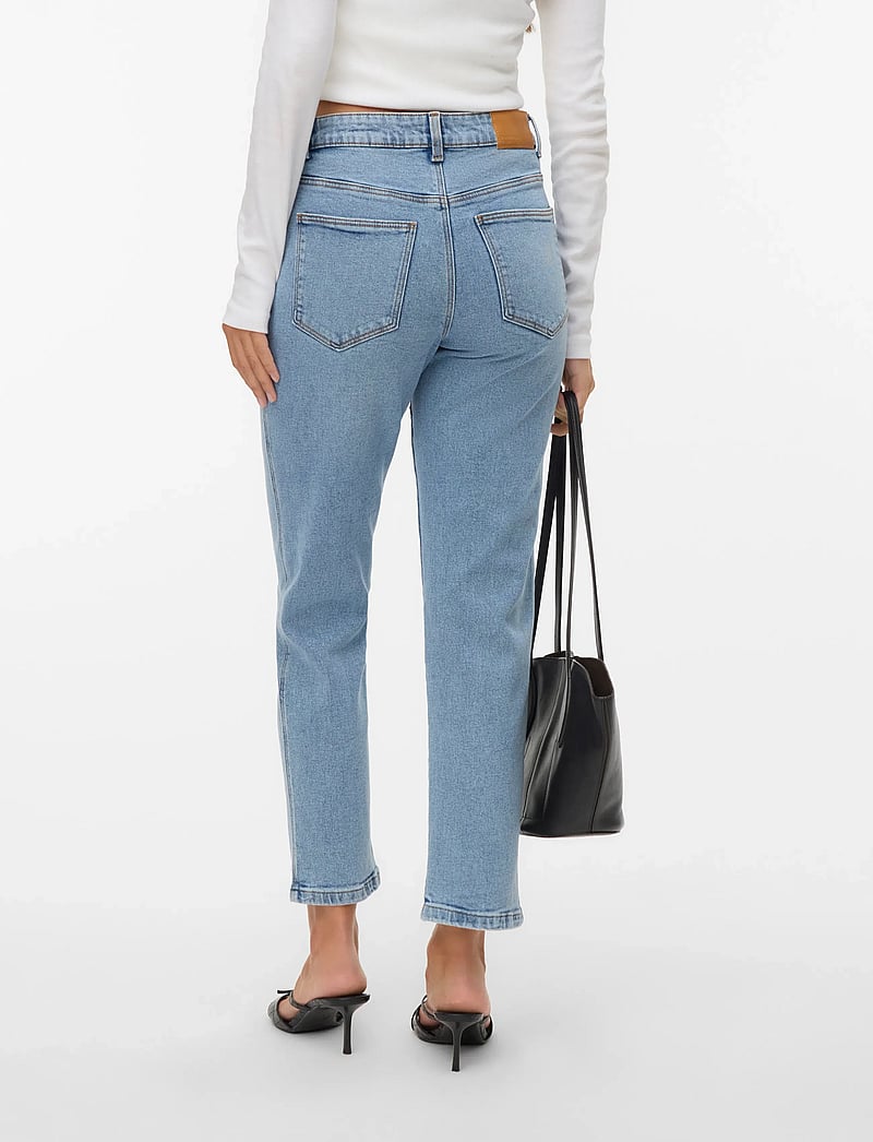 Vero Moda - VMAMARA MR SLIM STRAIGHT ANK VI3512 NOOS - raka jeans - light blue denim - 2