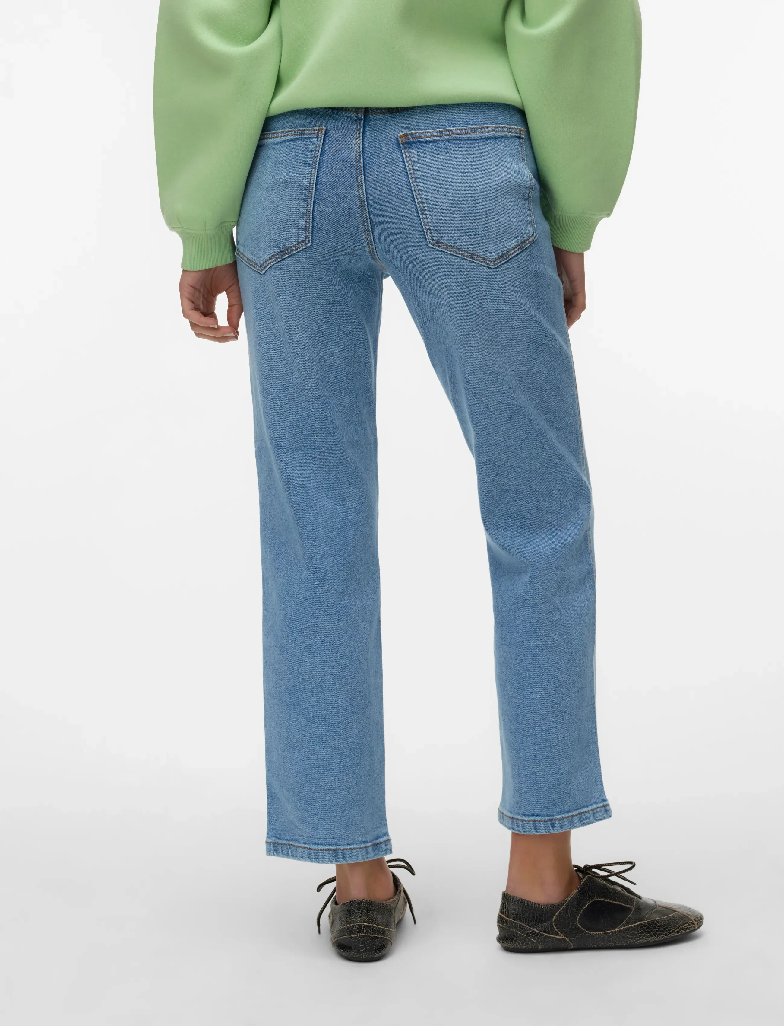 Vero Moda - VMAMARA MR SLIM STRAIGHT ANK VI3512 NOOS - suorat farkut - light blue denim - 2