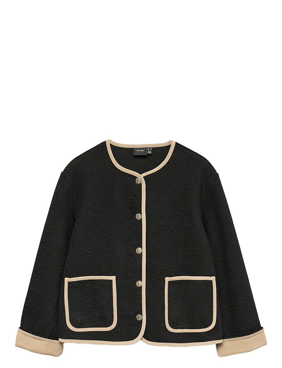 Vero Moda - VMNANNIE SHORT JACKET - kevadjoped - black - 1