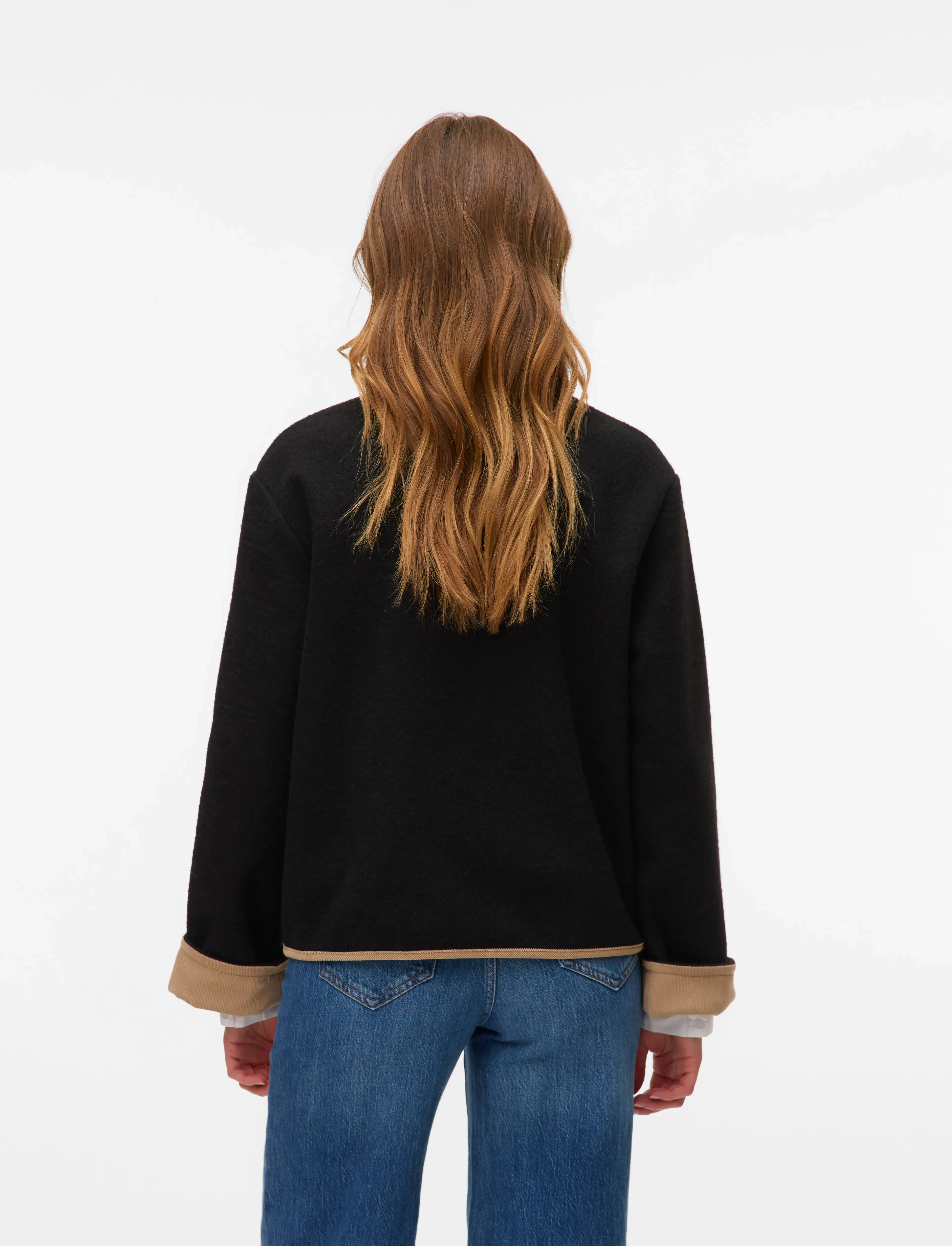 Vero Moda - VMNANNIE SHORT JACKET - lette jakker - black - 2