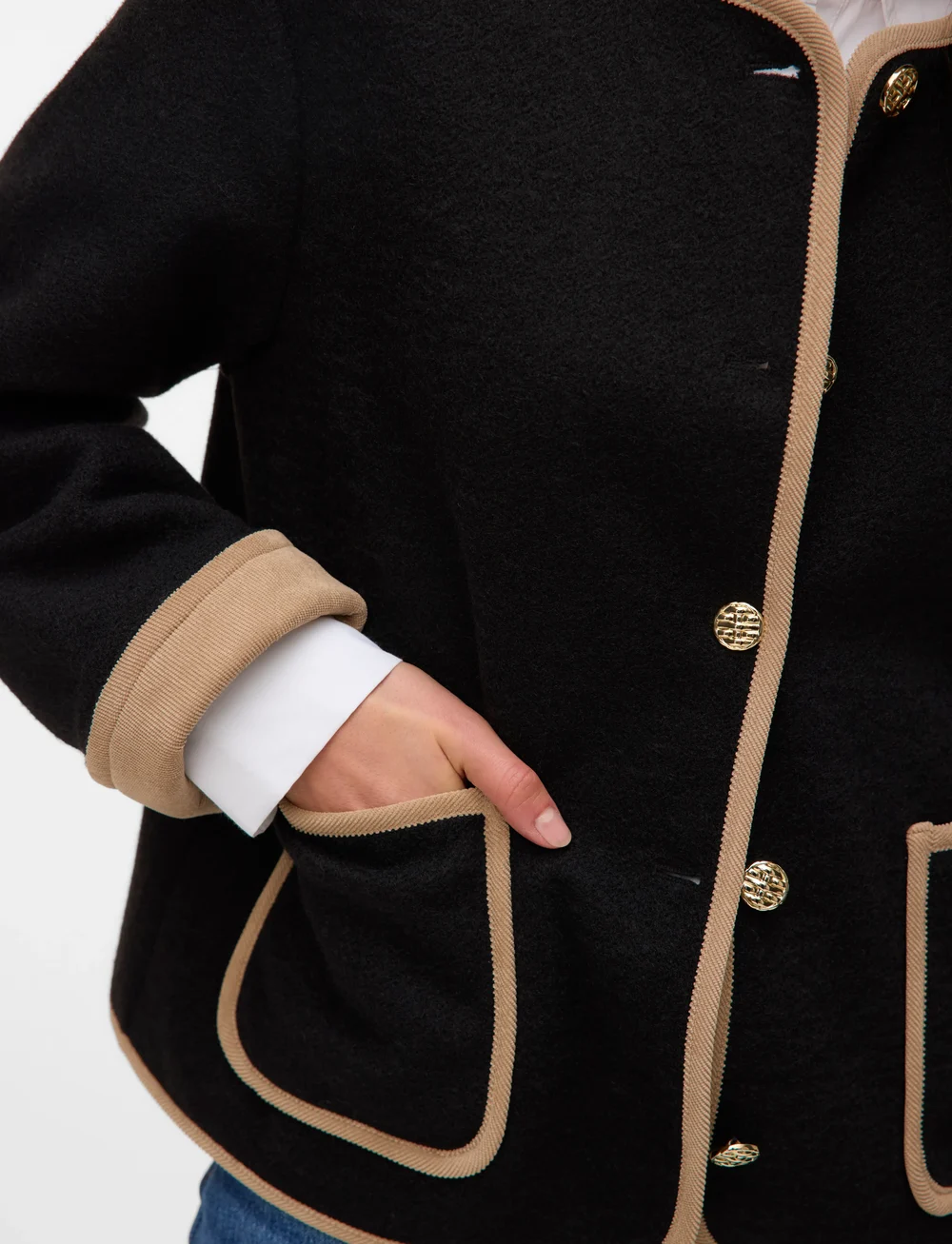 Vero Moda - VMNANNIE SHORT JACKET - herbstjacken - black - 5