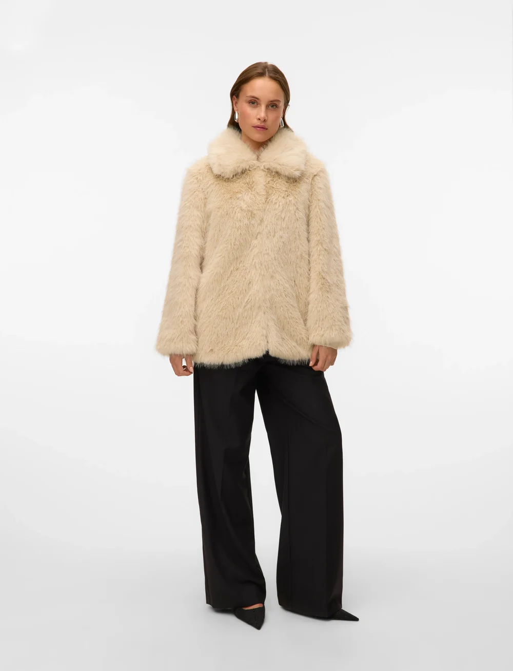 Vero Moda - VMGLORIA JACKET PRM - faux fur jakker - oatmeal - 3