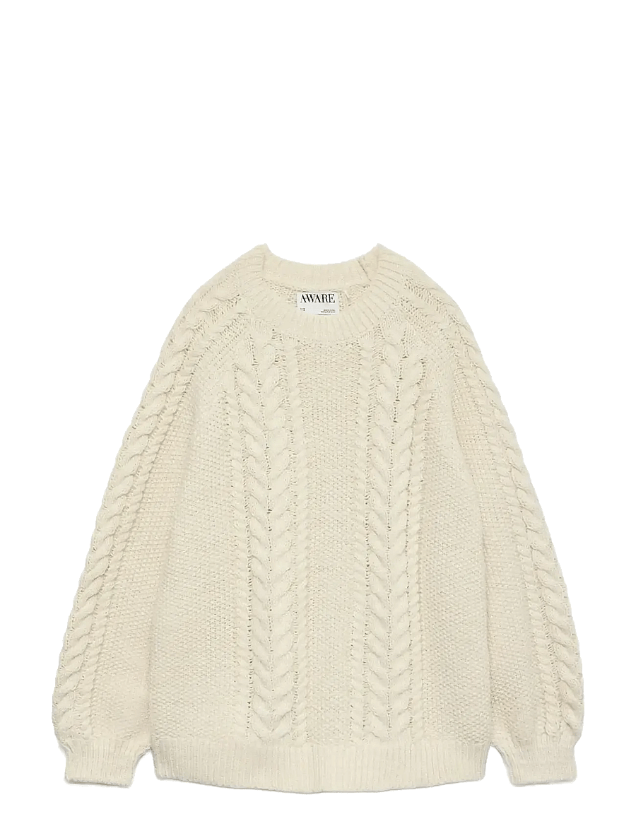 Vero Moda - AWTOA LS O-NECK KNIT PULLOVER NOOS - birch - 1