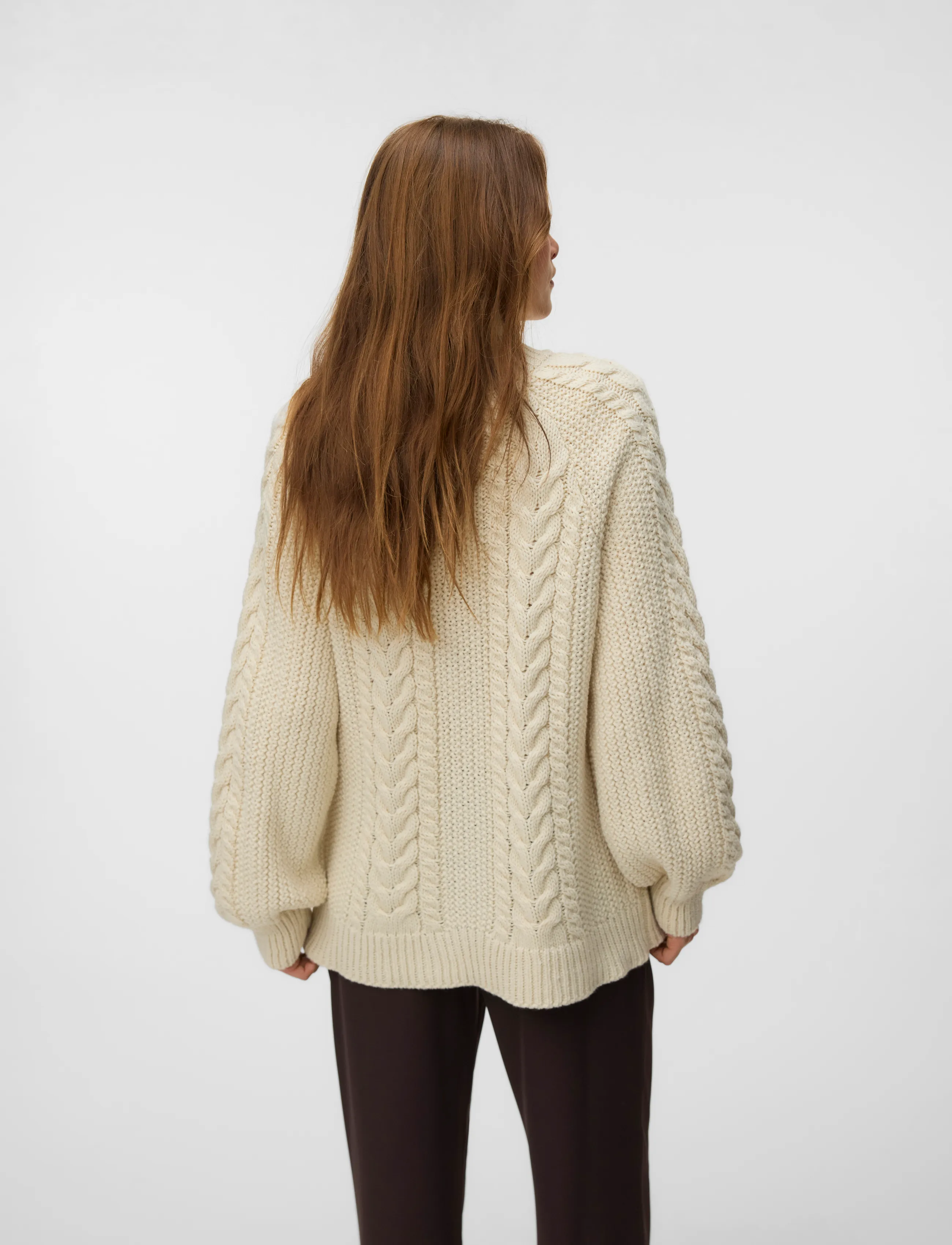 Vero Moda - AWTOA LS O-NECK KNIT PULLOVER NOOS - birch - 2