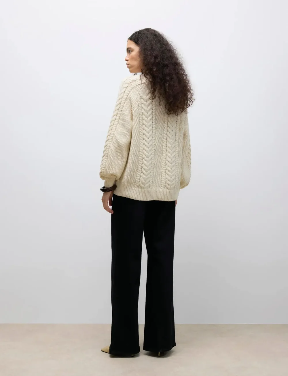 Vero Moda - AWTOA LS O-NECK KNIT NOOS - stickade tröjor - birch - 2
