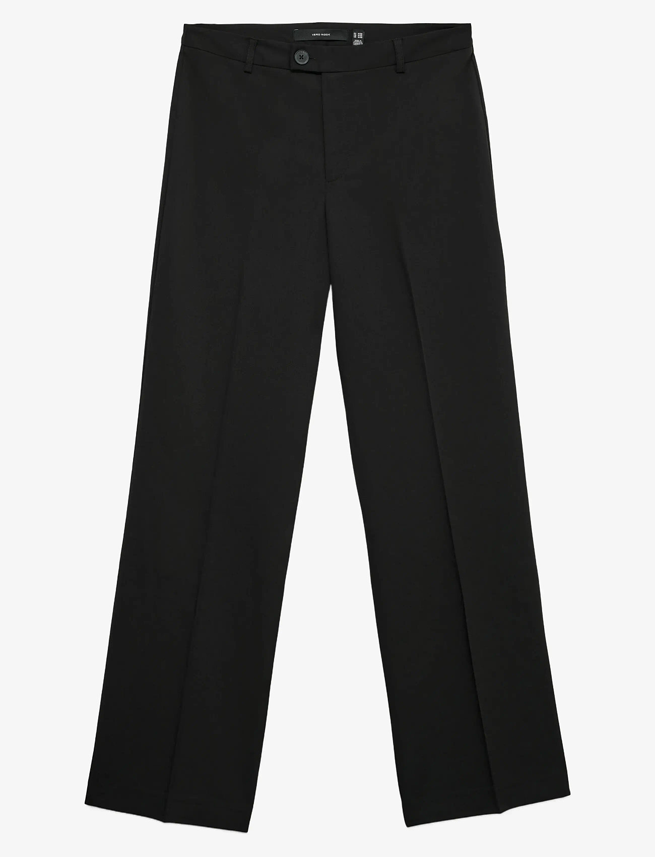 Vero Moda - VMTEXAS MW STRAIGHT PANT NOOS - straight leg hosen - black - 1