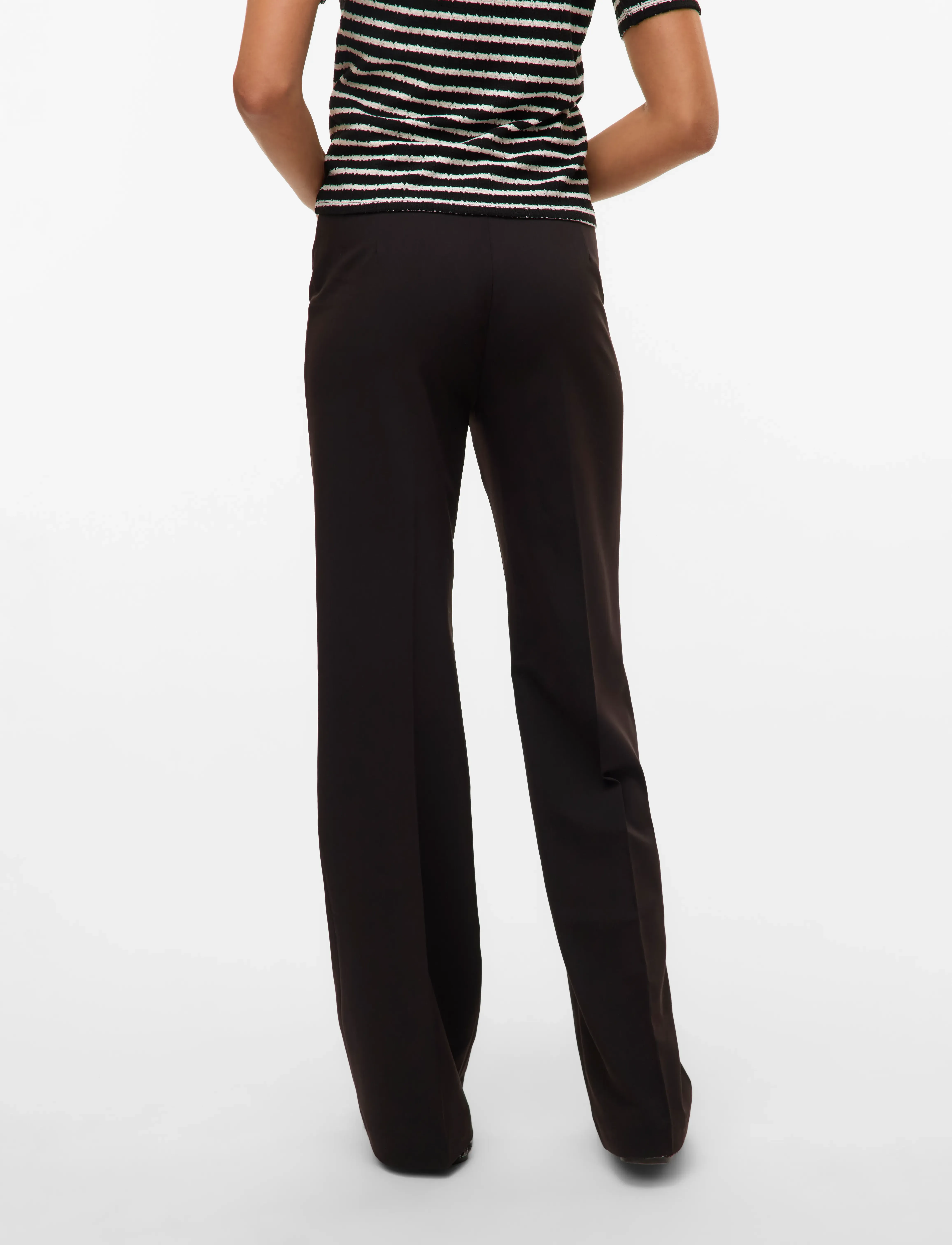 Vero Moda - VMTEXAS MW STRAIGHT PANT NOOS - bukser med lige ben - black - 2