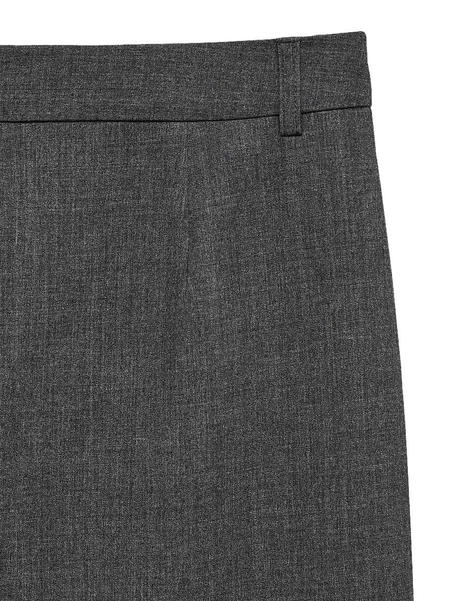 Vero Moda - VMTEXAS MW STRAIGHT PANT NOOS - bukser med lige ben - dark grey melange - 5
