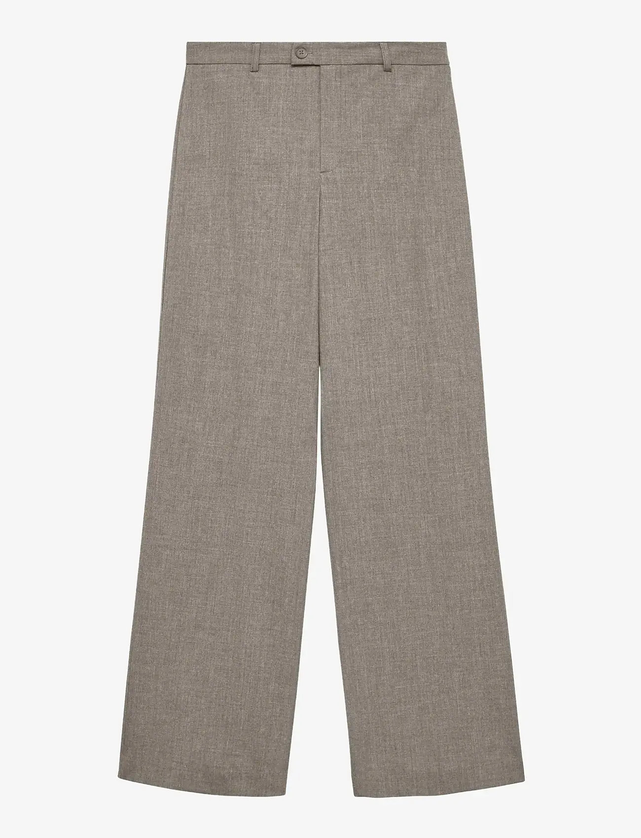 Vero Moda - VMTEXAS MW STRAIGHT PANT NOOS - straight leg trousers - moon rock - 1