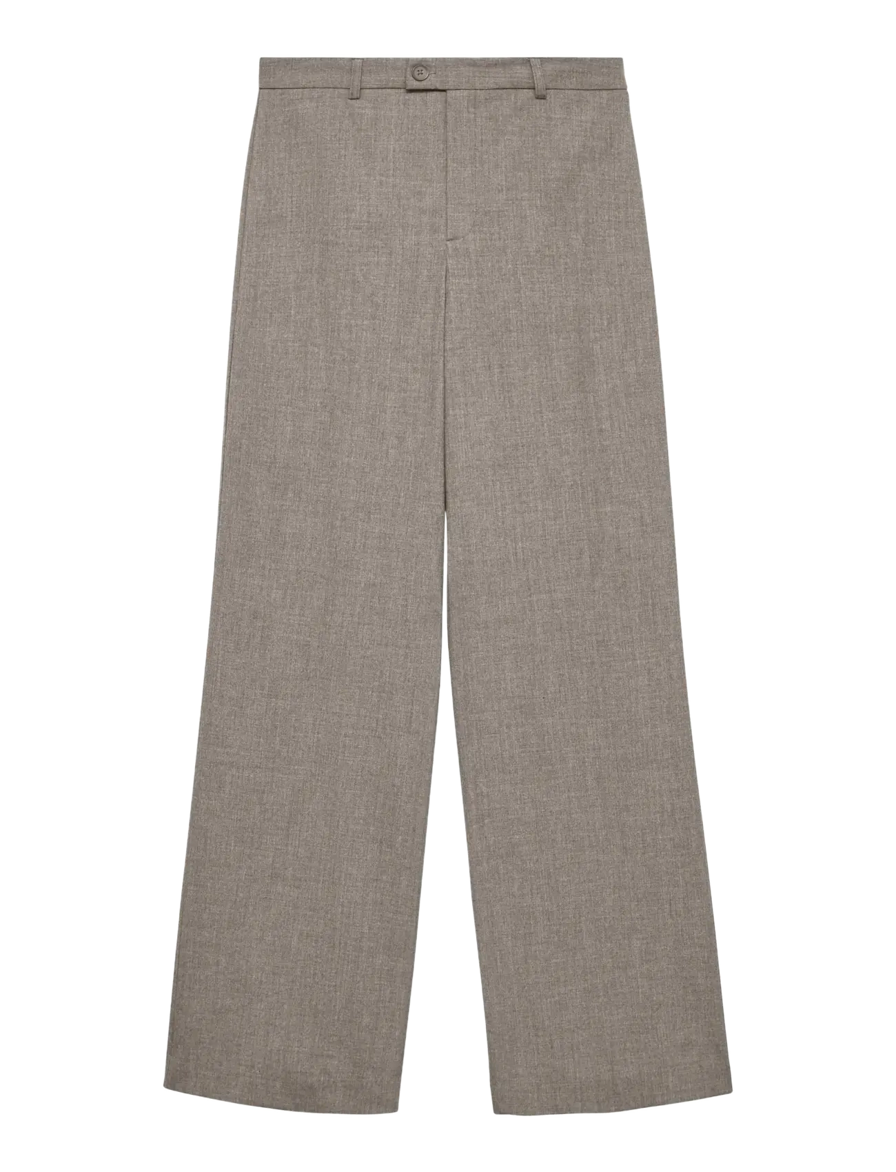 Vero Moda VMTEXAS MW STRAIGHT PANT NOOS - Kläder - MOON ROCK / beige