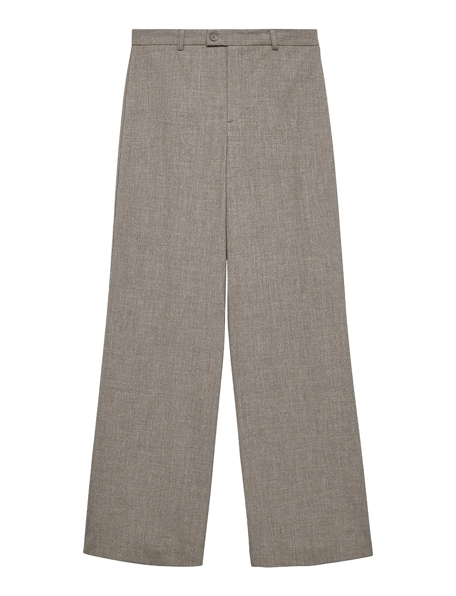Vero Moda - VMTEXAS MW STRAIGHT PANT NOOS - bukser med lige ben - moon rock - 1