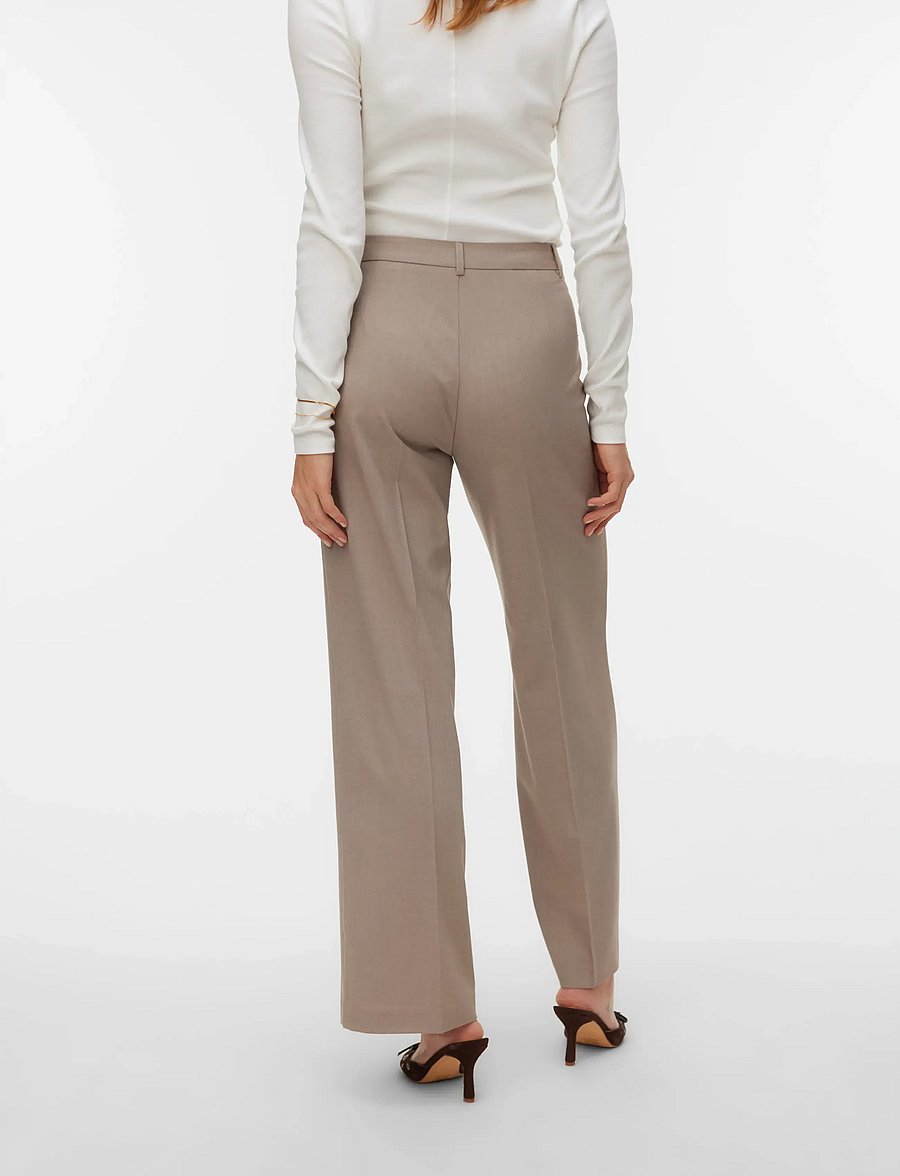 Vero Moda - VMTEXAS MW STRAIGHT PANT NOOS - bukser med lige ben - moon rock - 2