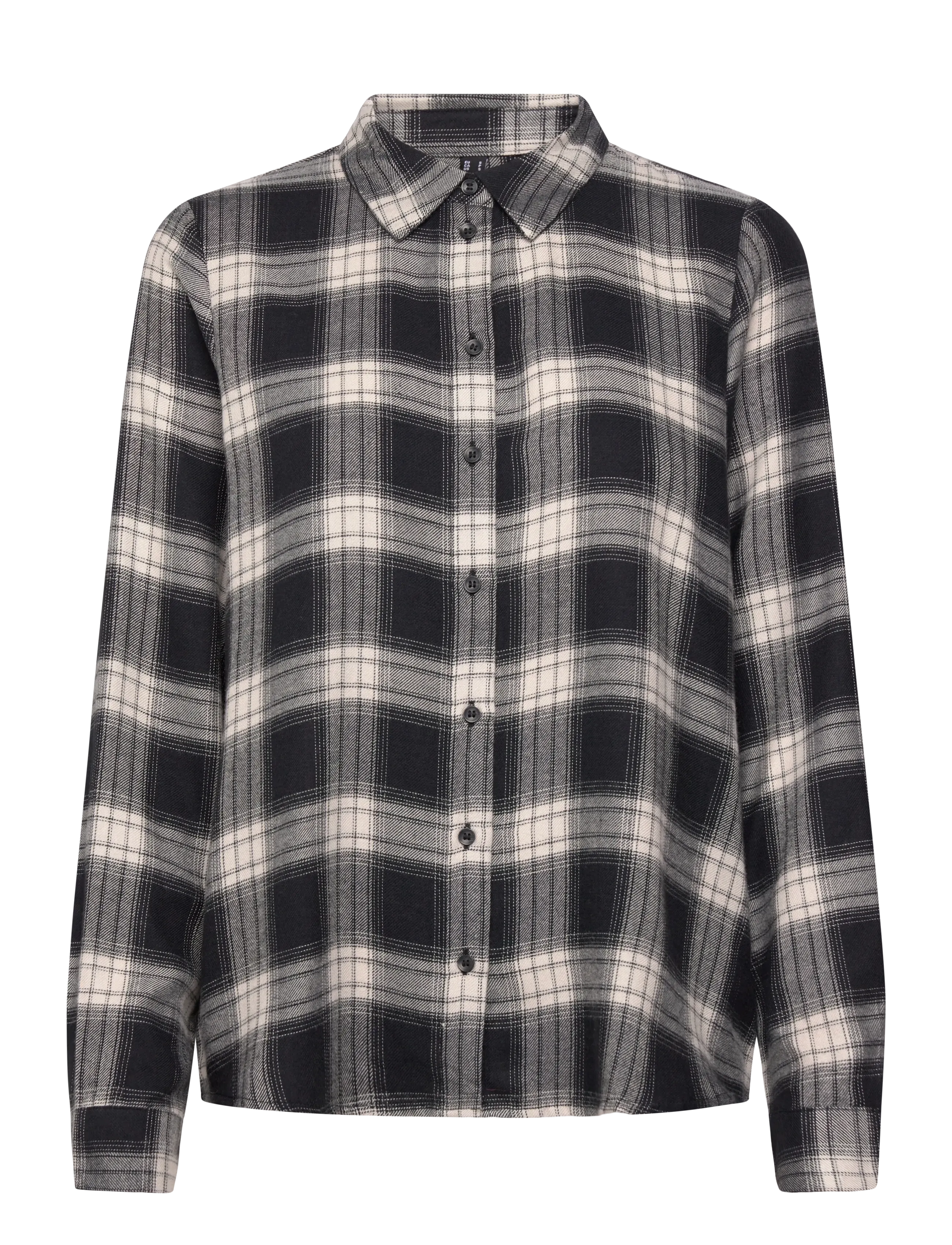 Vero Moda VMLARA LS SHIRT WVN GA - Tøj - BLACK / black