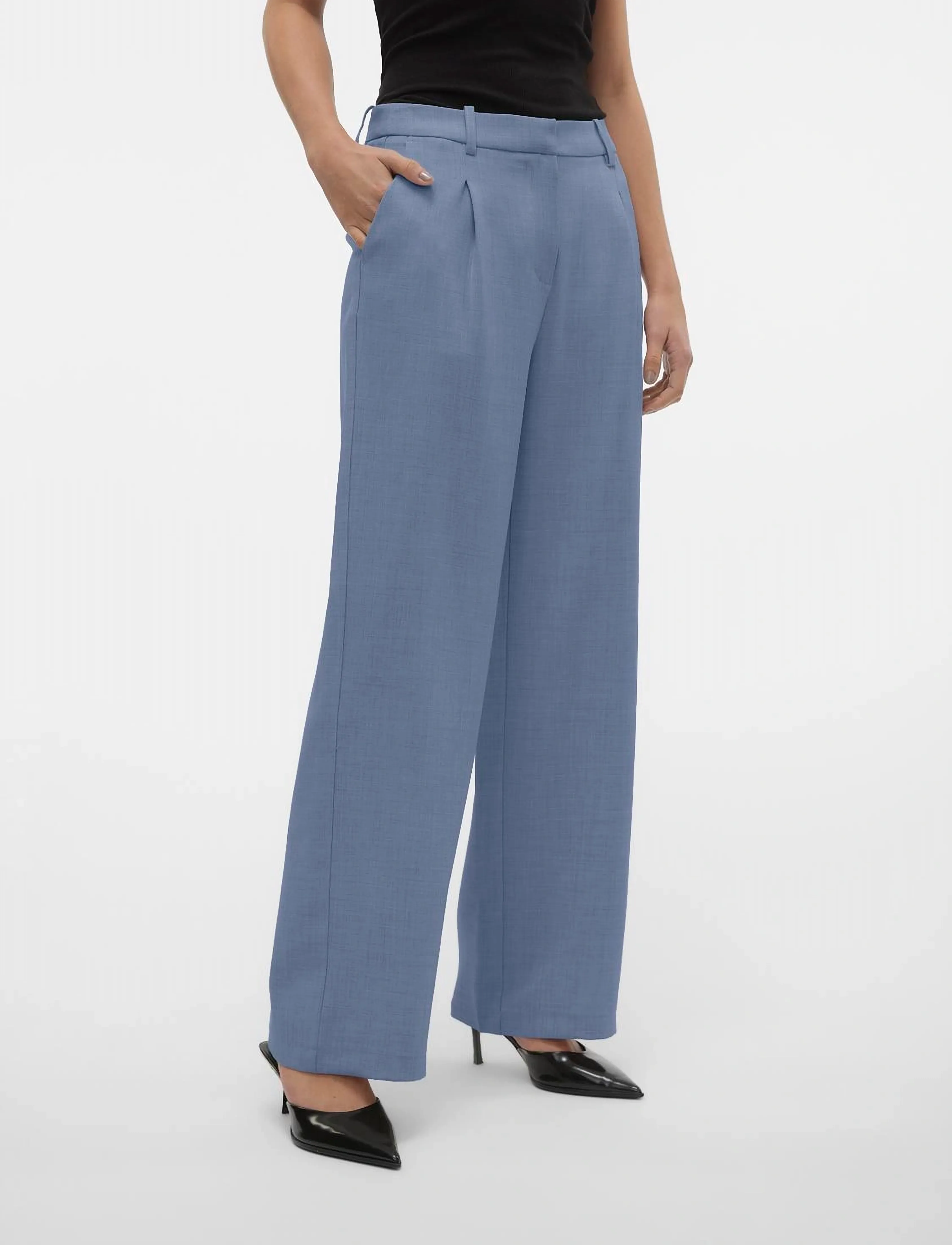 VERO MODA Vmcassidy Mw Wide Pant Noos kostymbyxor dam – bild 2