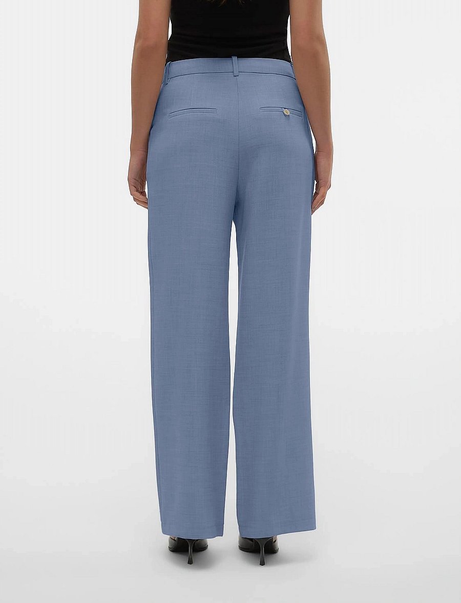 Vero Moda - VMCASSIDY MW WIDE PANT NOOS - anzugshosen - infinity - 3