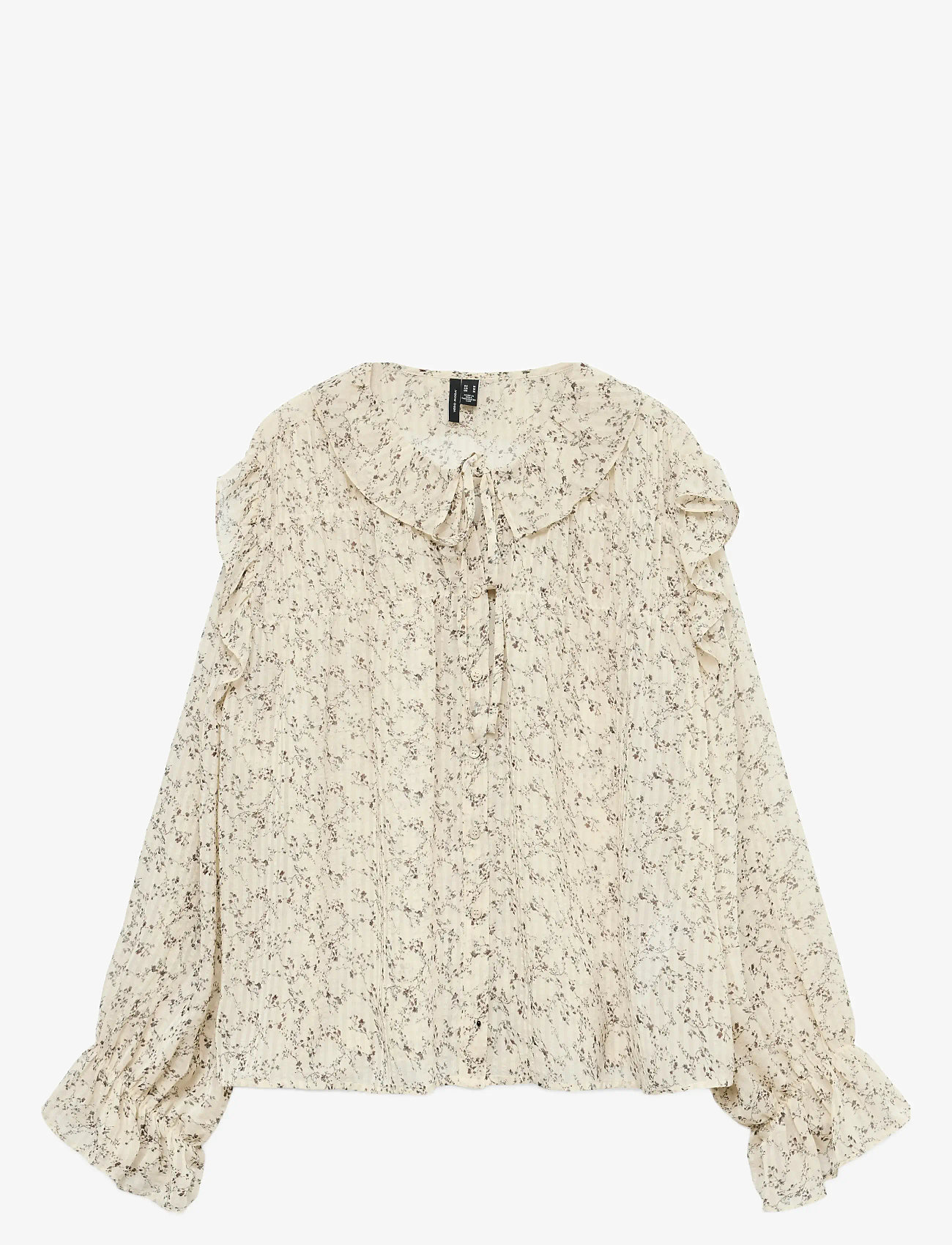 Vero Moda - VMPETRA LS SHIRT WVN NOOS - long sleeved blouses - oatmeal - 0
