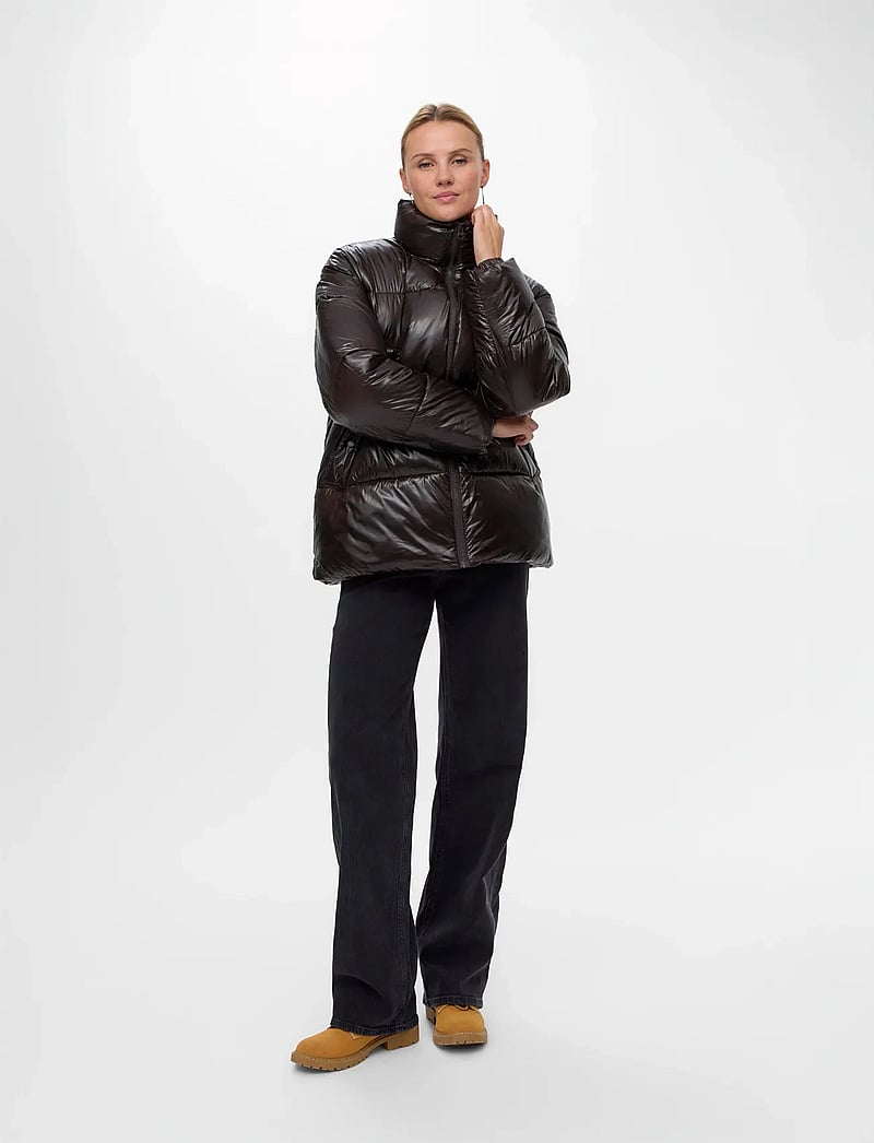 Vero Moda - VMSABRINA SHORT JACKET GA - dunjackor - chocolate torte - 0