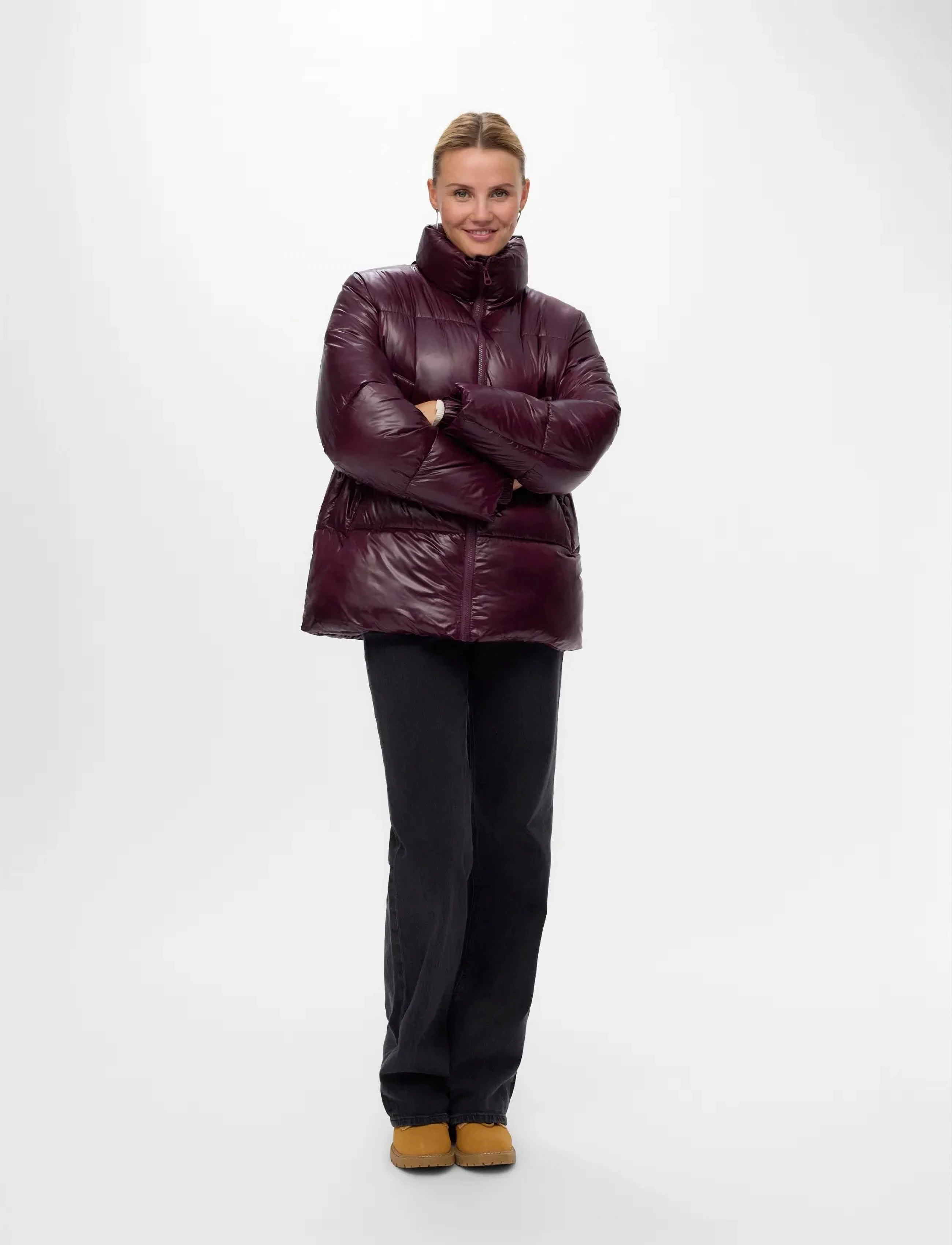 Vero Moda Vmsabrina Short Jacket Ga, XS, Burgundy, Jakker > Vatteret Jakke, Dame