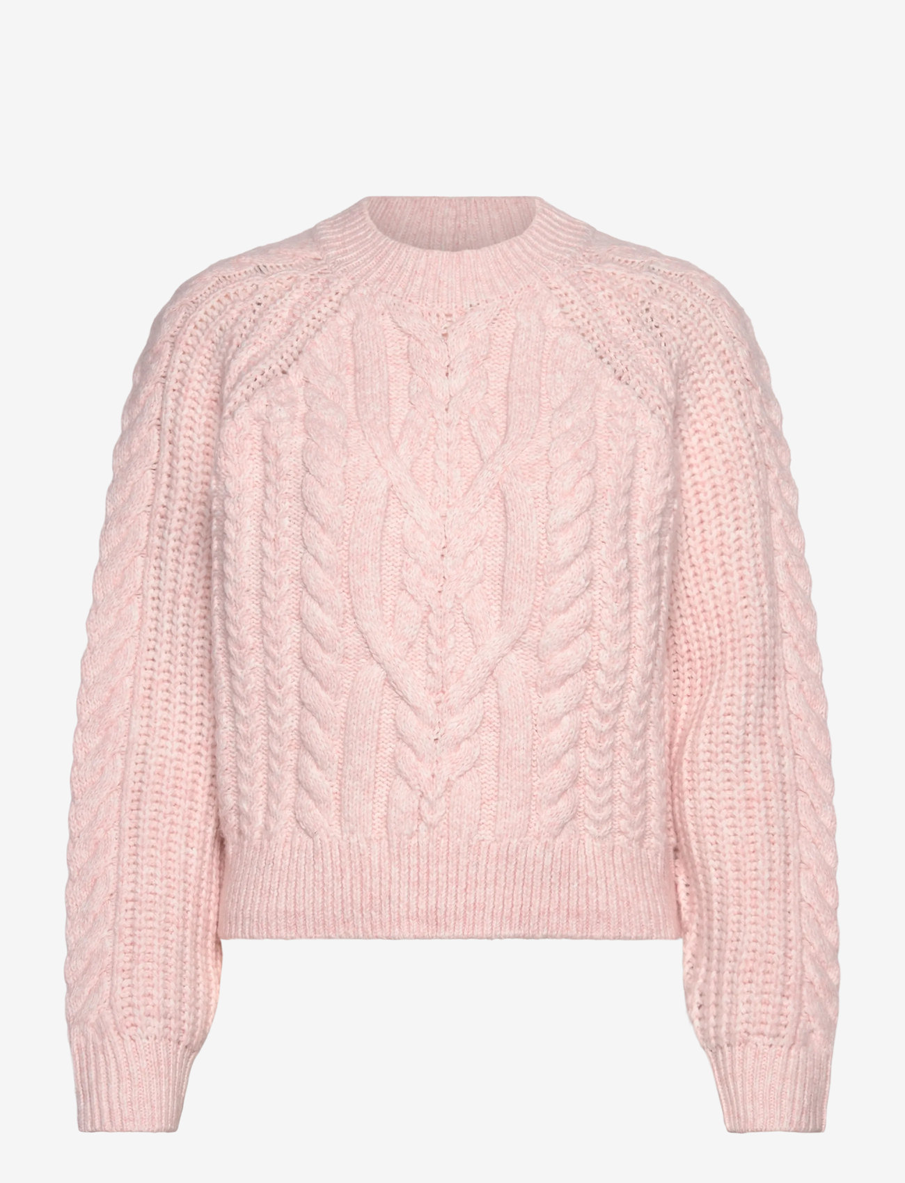 Vero Moda - VMJADA LS O-NECK CABLE PULLOVER - jumpers - pink dogwood - 1