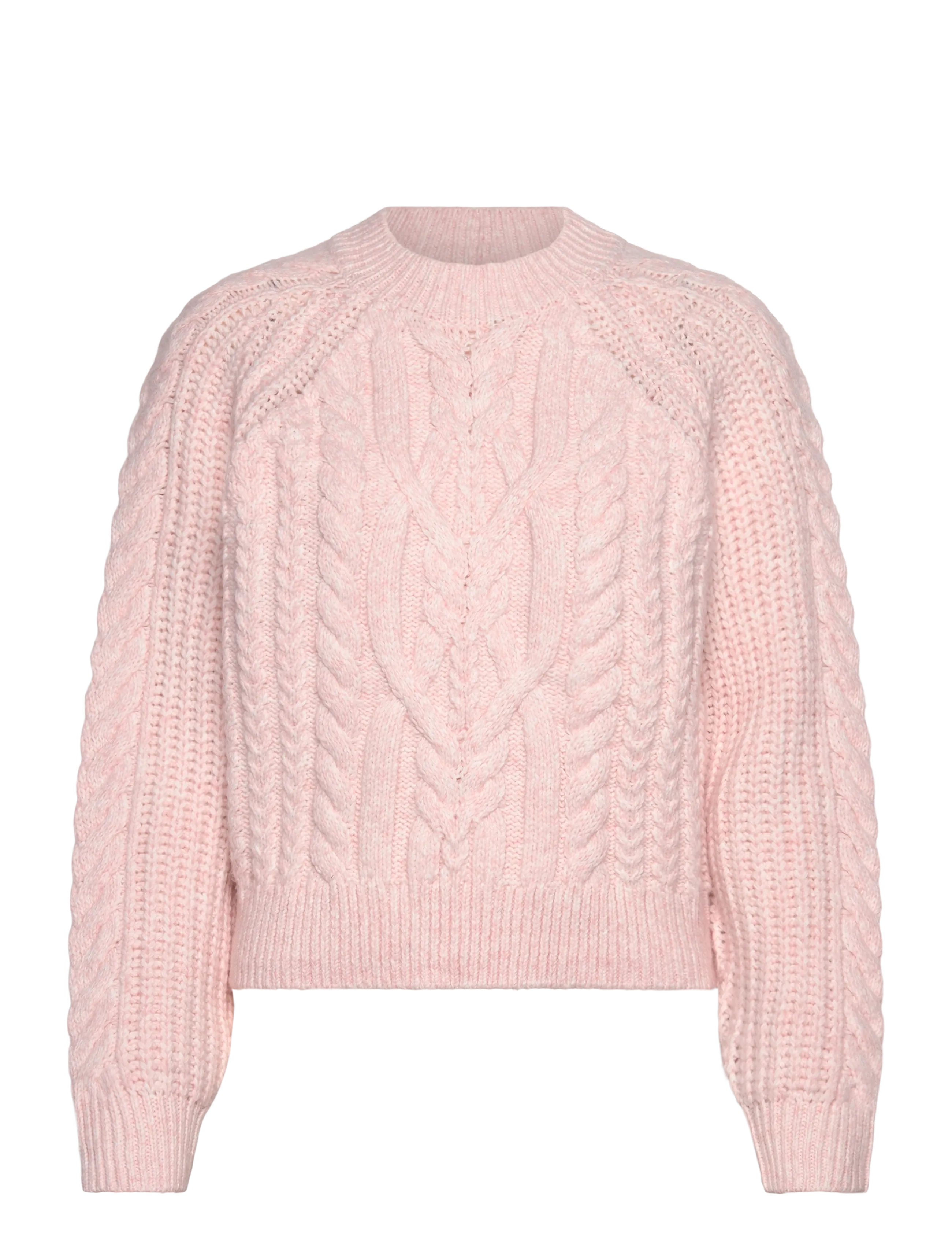 Vero Moda VMJADA LS O-NECK CABLE PULLOVER - Neuleet - PINK DOGWOOD / pink/rose