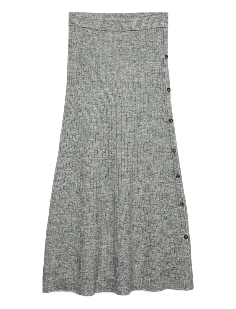 Vero Moda - VMSALLY NW ANKLE SKIRT - maxi röcke - light grey melange - 1