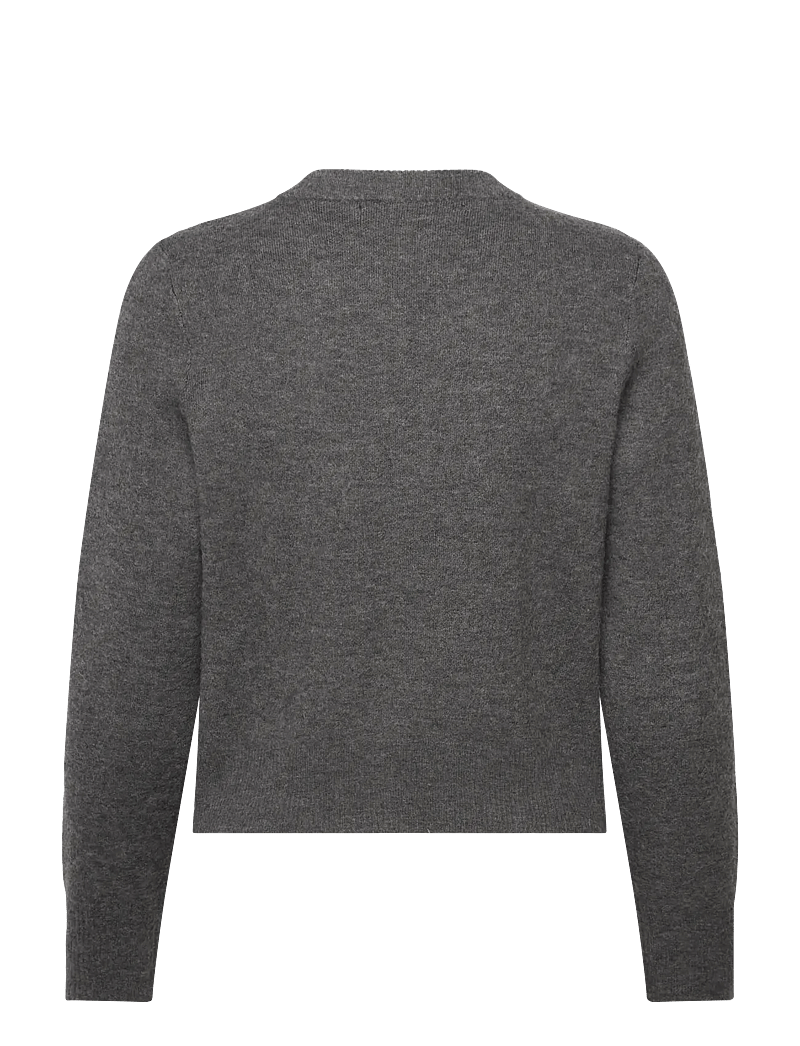 Vero Moda - VMKACY LS O-NECK CARDIGAN - cardigans - medium grey melange - 1