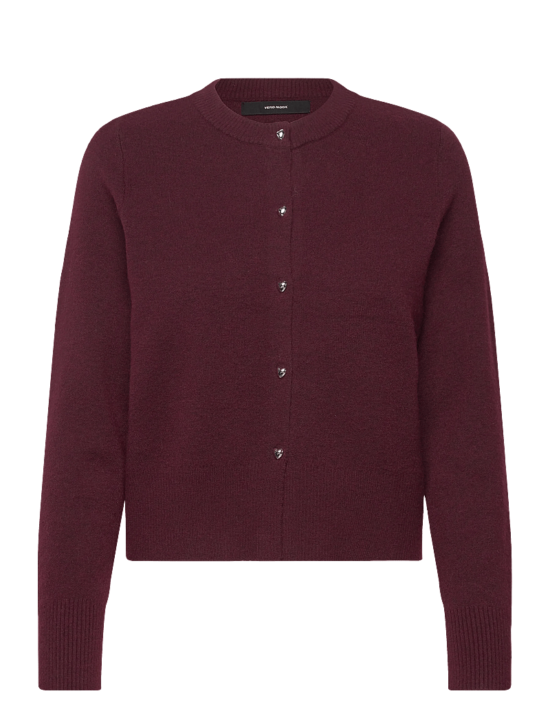 Vero Moda - VMKACY LS O-NECK CARDIGAN - cardigans - winetasting - 1