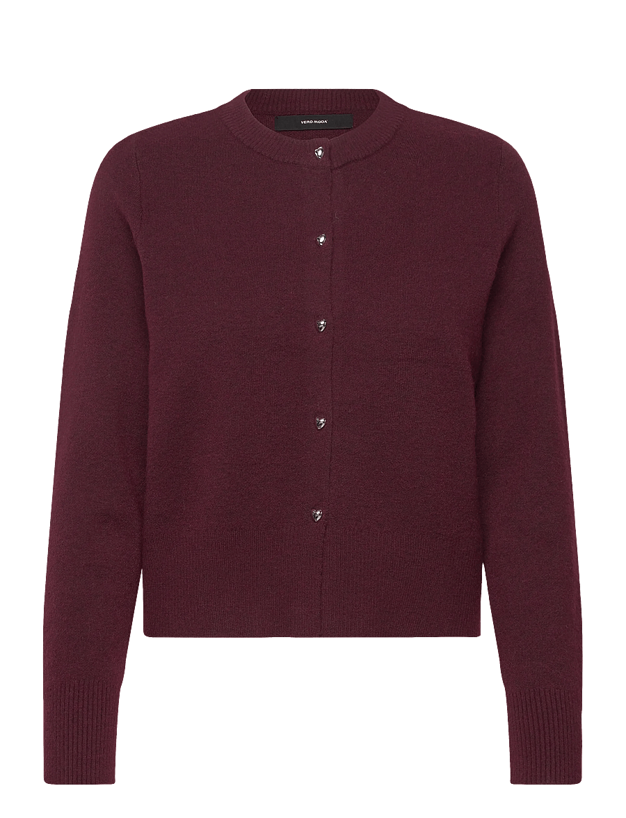 Vero Moda - VMKACY LS O-NECK CARDIGAN - kardigani - winetasting - 1