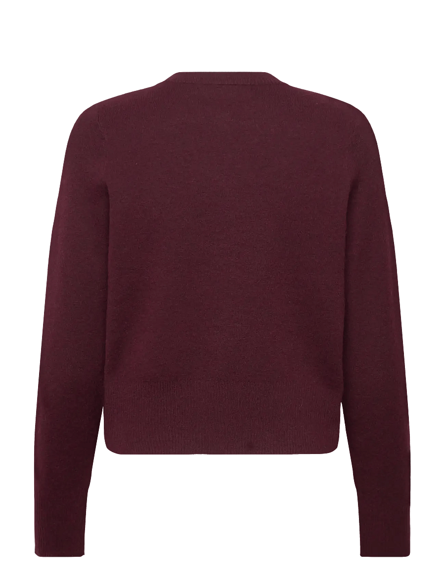 Vero Moda - VMKACY LS O-NECK CARDIGAN - kardigani - winetasting - 2