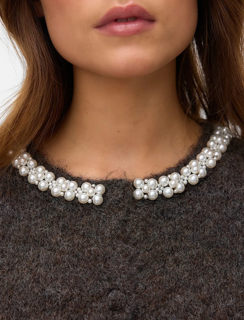 Vero Moda - VMOCEAN 2/4 O-NECK JEWELLERY CARDIGAN - cardigans - chocolate torte - 5