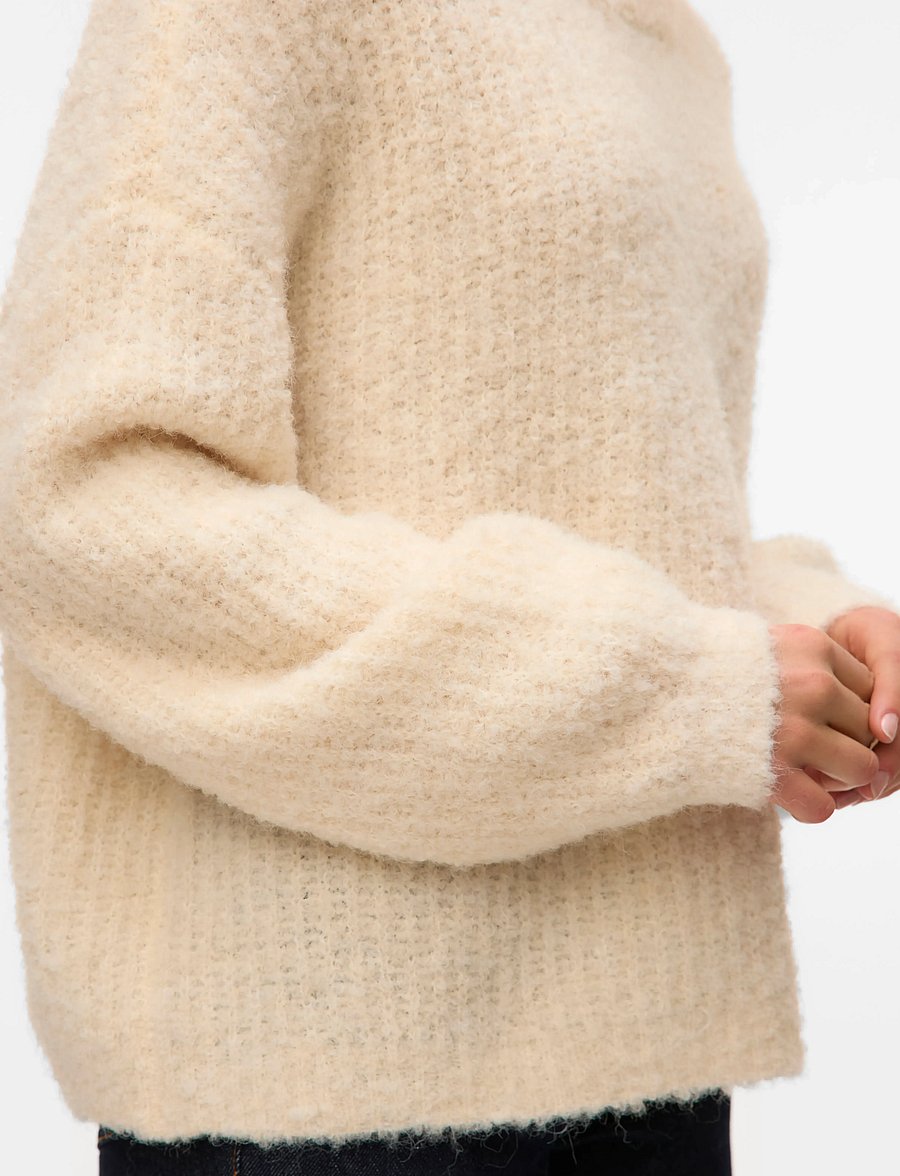 Vero Moda - VMCARMEN LS O-NECK PULLOVER - pullover - birch - 4