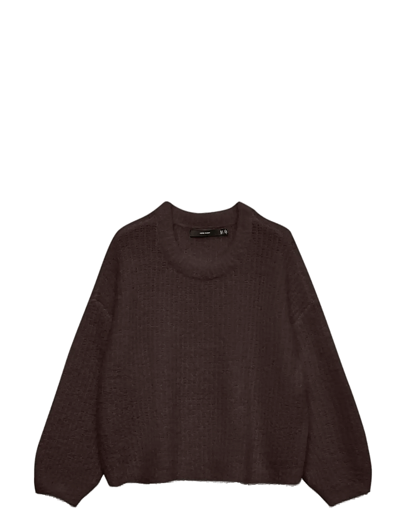 Vero Moda - VMCARMEN LS O-NECK PULLOVER - pullover - chocolate torte - 1