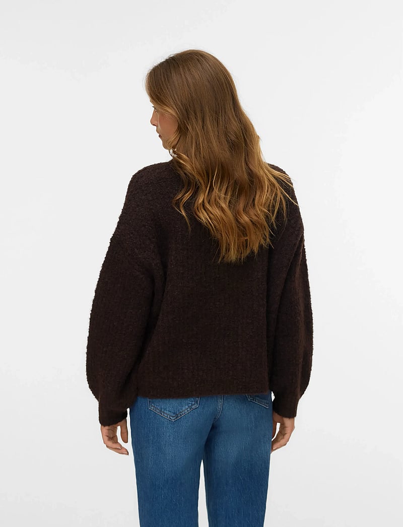 Vero Moda - VMCARMEN LS O-NECK PULLOVER - pullover - chocolate torte - 2