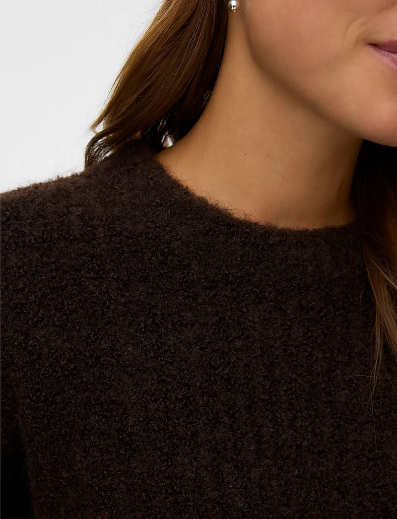 Vero Moda - VMCARMEN LS O-NECK PULLOVER - pullover - chocolate torte - 4