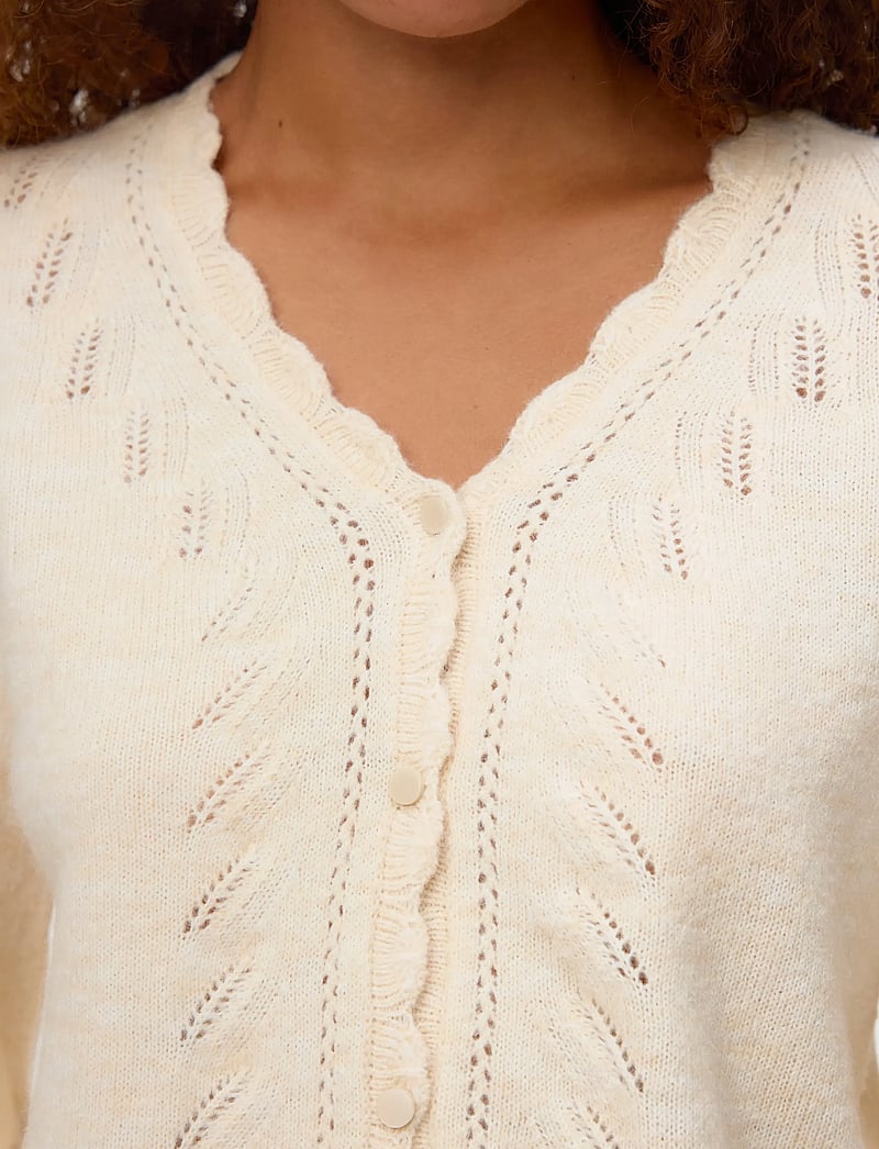 Vero Moda - VMLYA LS V-NECK CARDIGAN BTQ - koftor - birch - 4